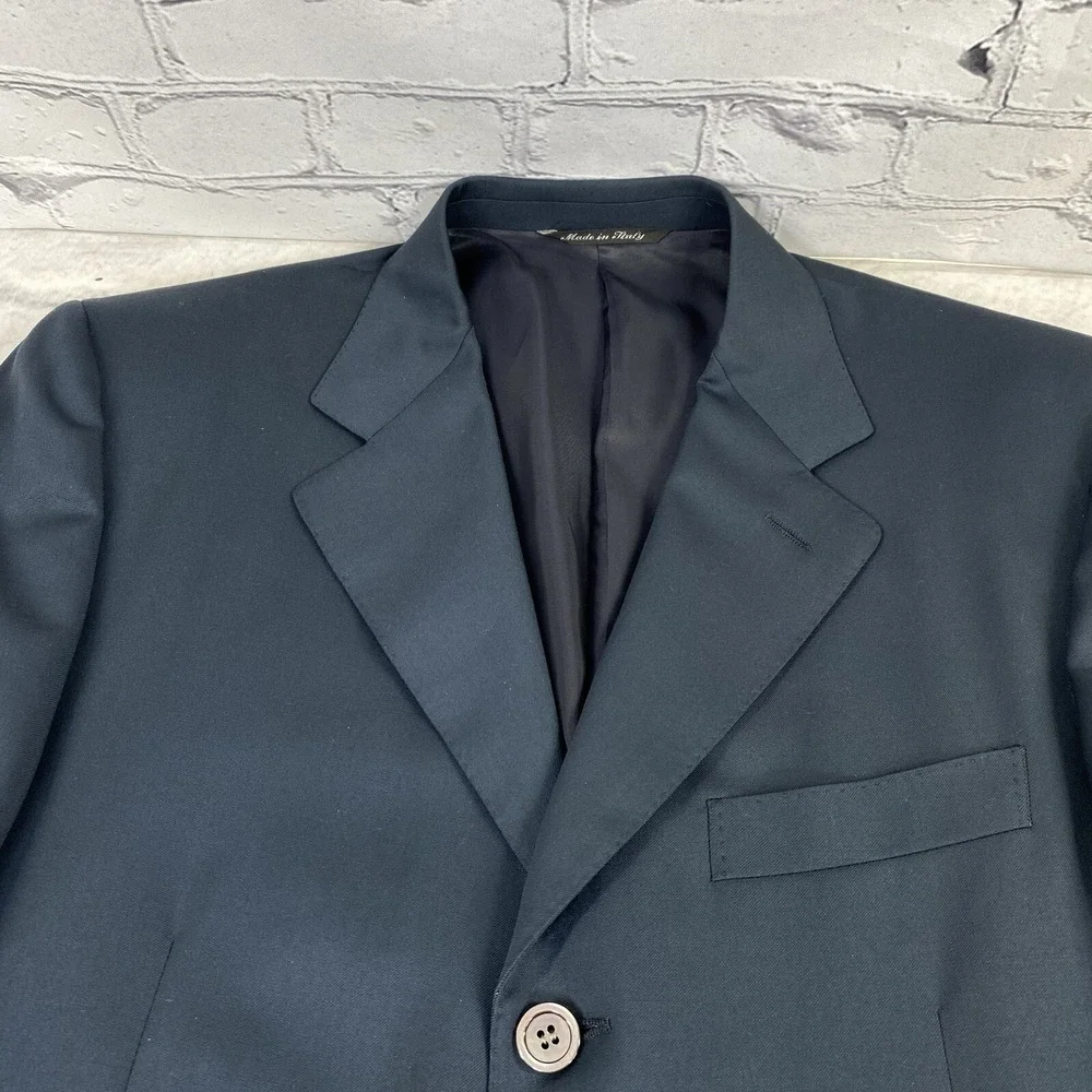 Canali Napoli Navy Wool Blazer 38R 48‎ IT Tailored Fit Sport Coat Italy 3 Button